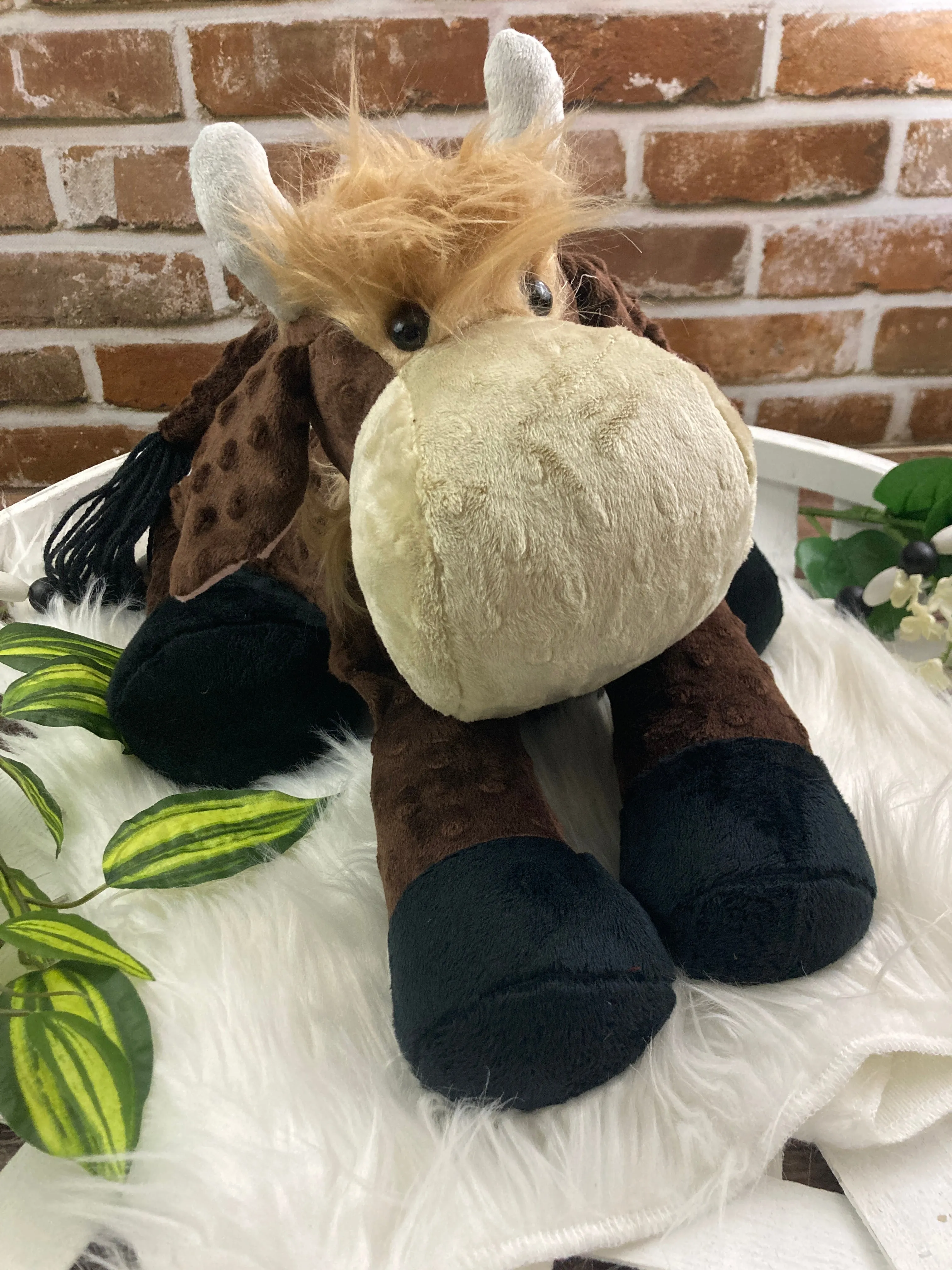 2lbs -10lbs Weighted Highland Cow Stuffed Minky Animal Lap Pad -for Comfort,  Anxiety and Stress Relief - Custom Made