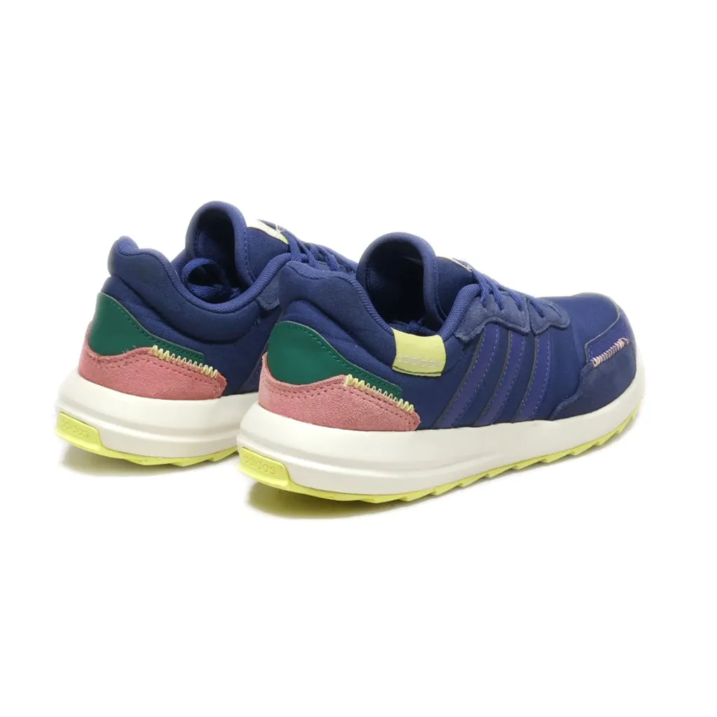 Adidas Neo Retrorun Low-Top Sneakers Leather Blue Colour For Women