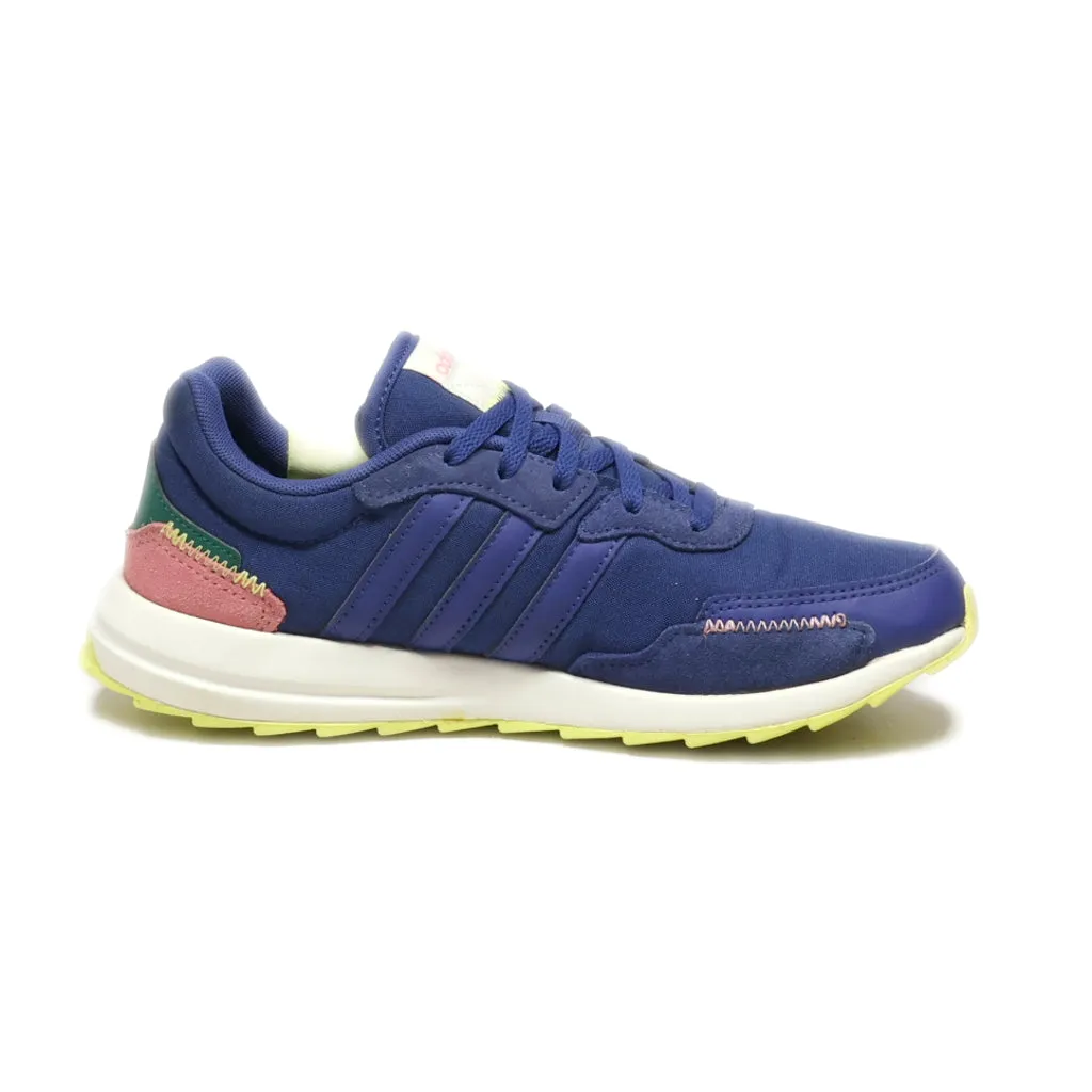 Adidas Neo Retrorun Low-Top Sneakers Leather Blue Colour For Women