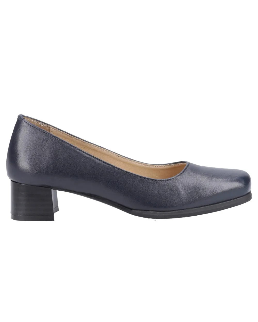 Amblers Womens Walford Leather Court Shoes