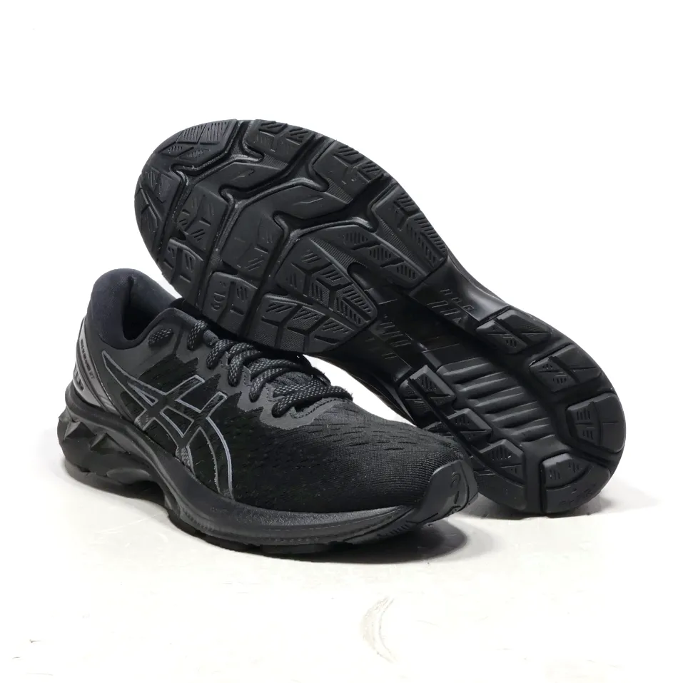 Asics Gel Kayano 27 Sport Shoes Fabric Black Colour For Men