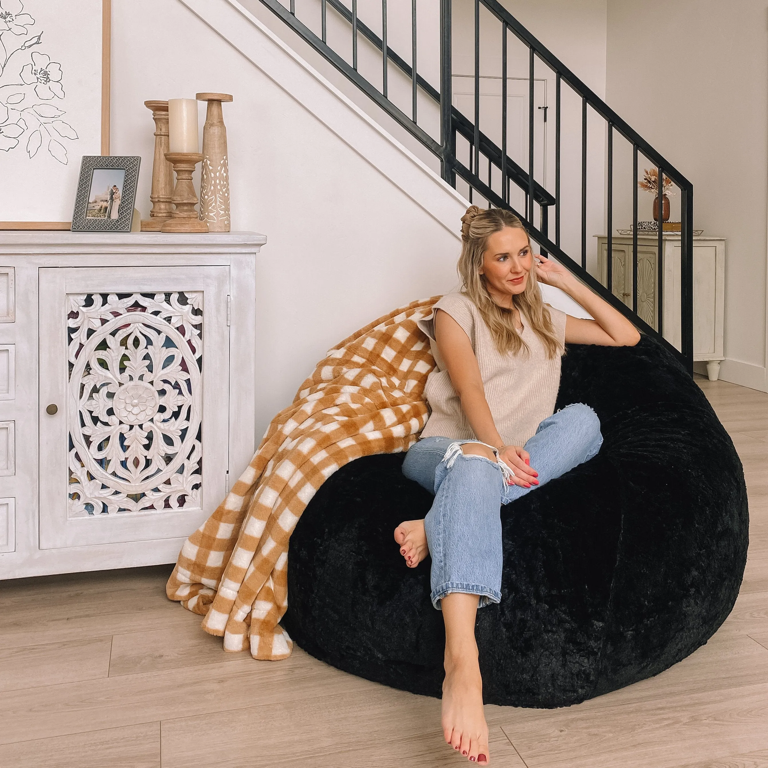 Bean Bag - King - Faux Fur