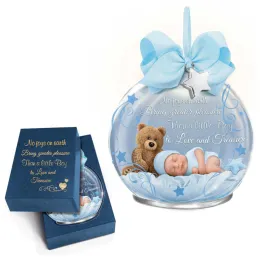 Bradford Exchange Baby To Treasure-Boy Illuminated Glass Ornament