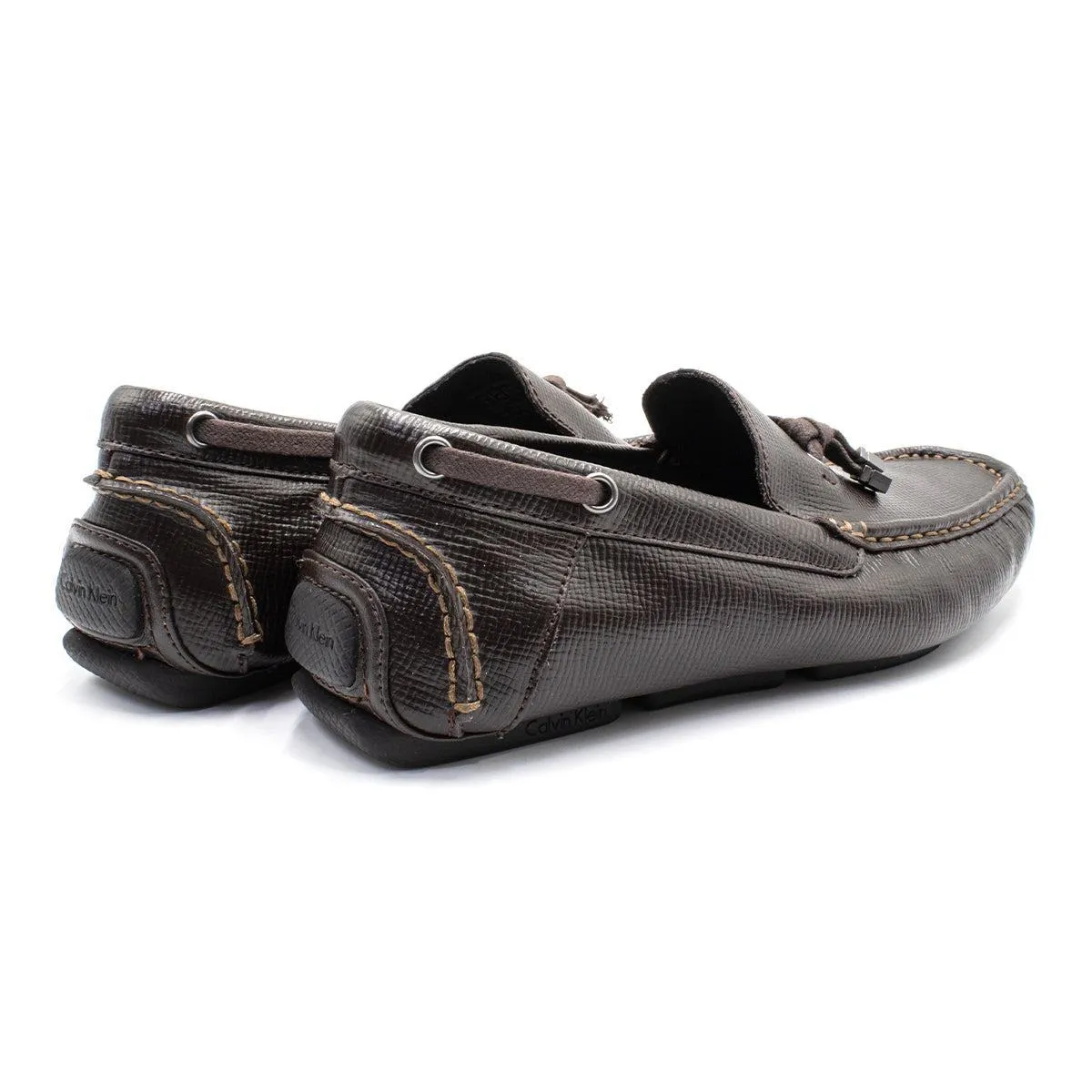 Calvin Klein Macon Casual Loafers Leather Brown Colour For Men