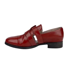 Clarks Formal Loafers Leather Red Colour For Women