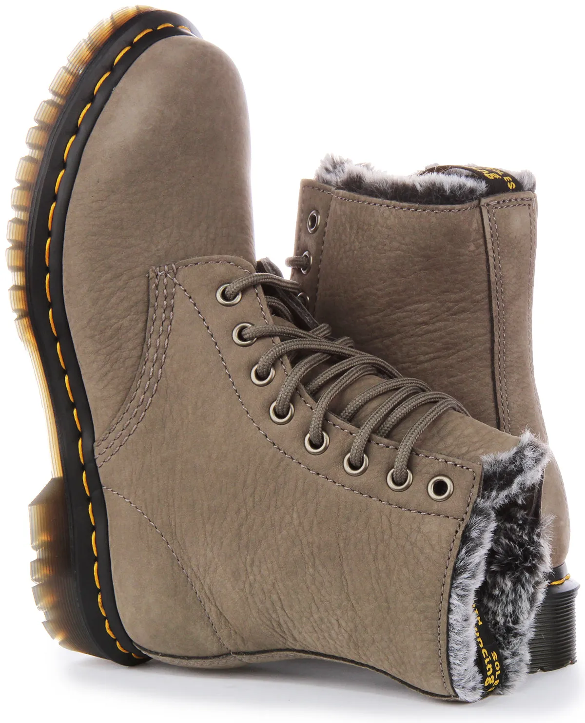 Dr Martens 1460 Serena In Grey For Women