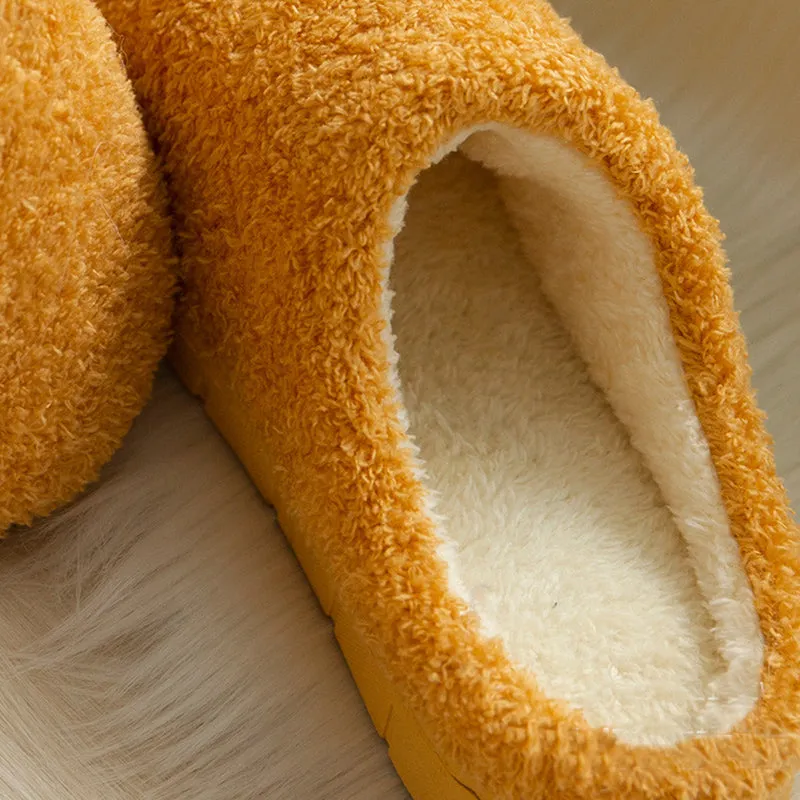 Furry Slippers Soft Winter Bedroom Slippers Women