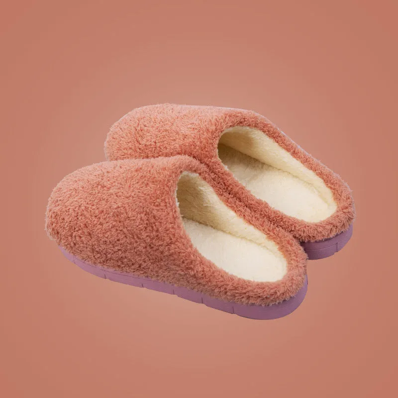 Furry Slippers Soft Winter Bedroom Slippers Women