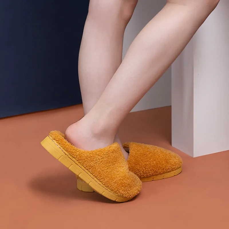 Furry Slippers Soft Winter Bedroom Slippers Women