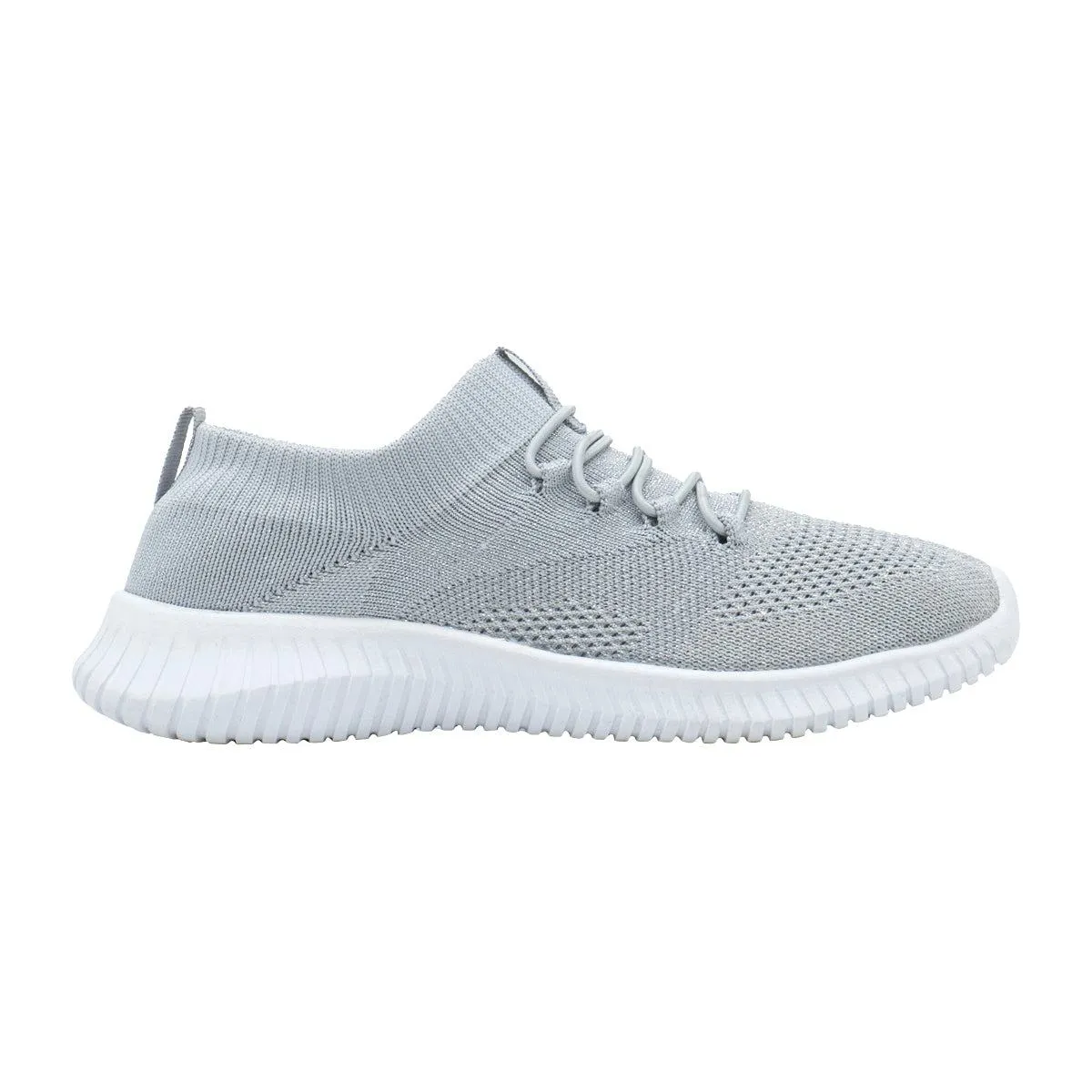 Graceland Slipon Running Sport Shoes Fabric Grey Colour For Women