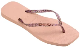 Havaianas Square Metallic In Rose For Women