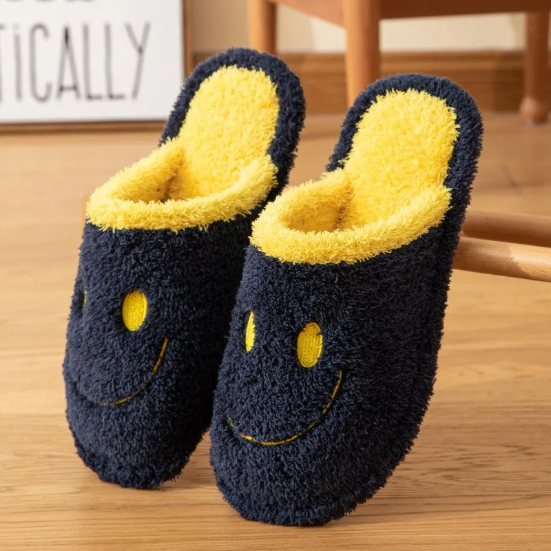 Hot Sale Women Fluffy Fur Slippers Winter Warm Floor Slipper Plush Fleece Flat Couple Shoes Soft Comfy Cute Indoor Slippers