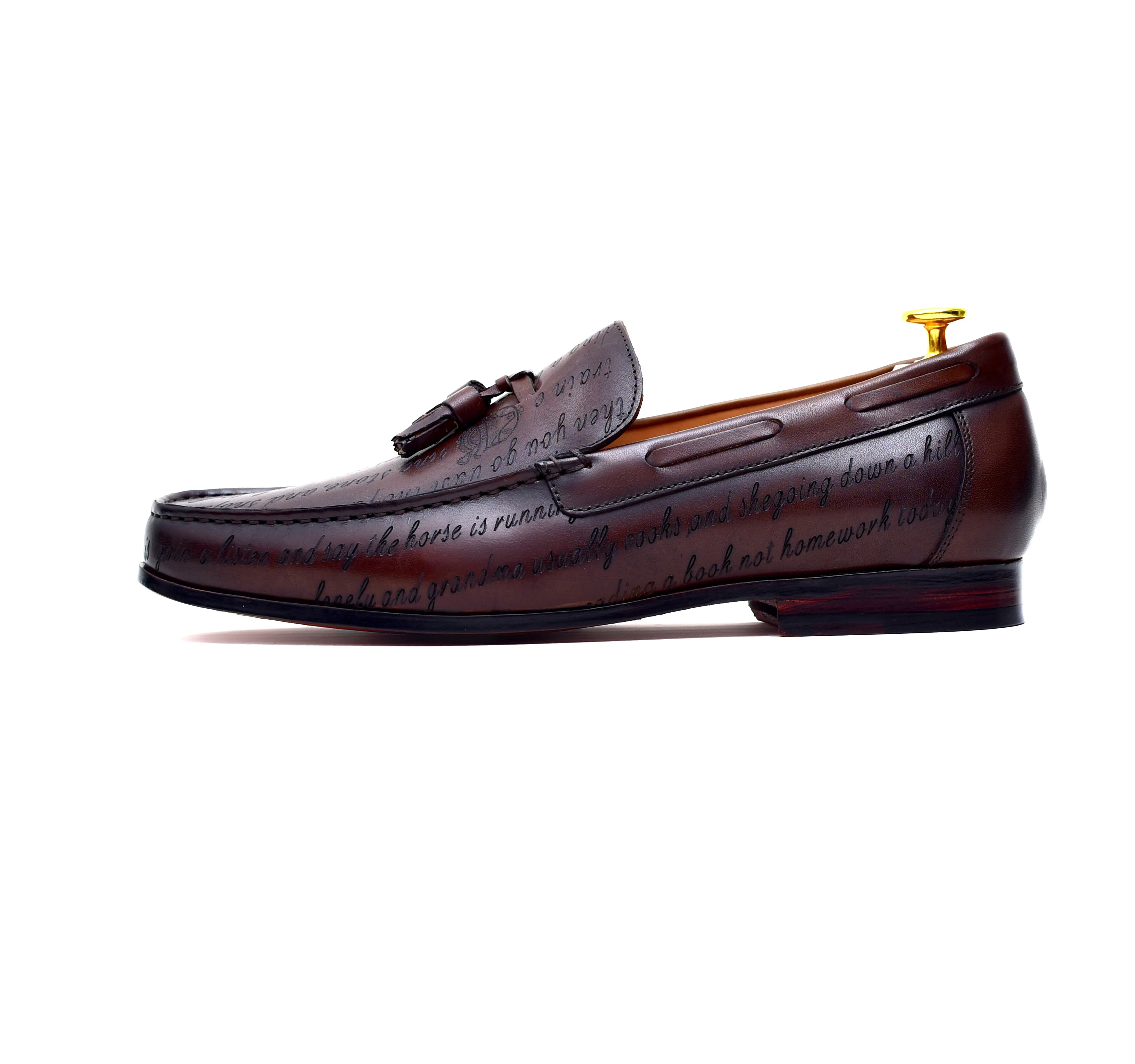 Lucca II - Brown Leather Tassel Loafers