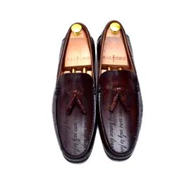 Lucca II - Brown Leather Tassel Loafers