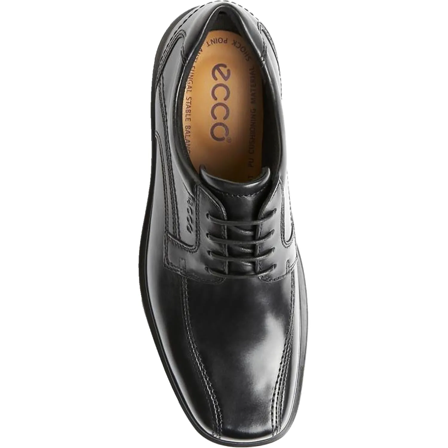 Men's Ecco Helsinki Bicycle Toe Black Leather