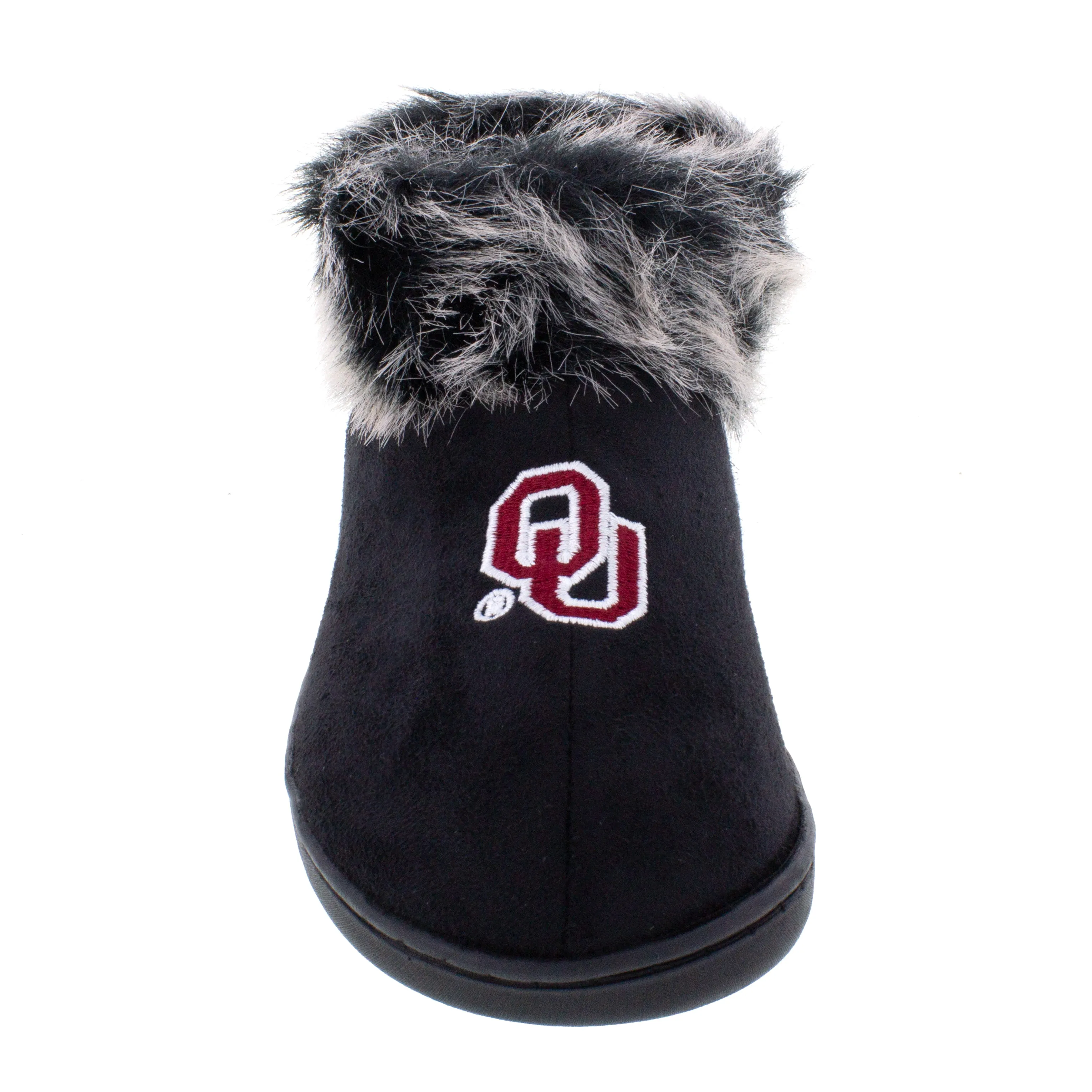 Oklahoma Sooners Faux Sheepskin Furry Top Slipper