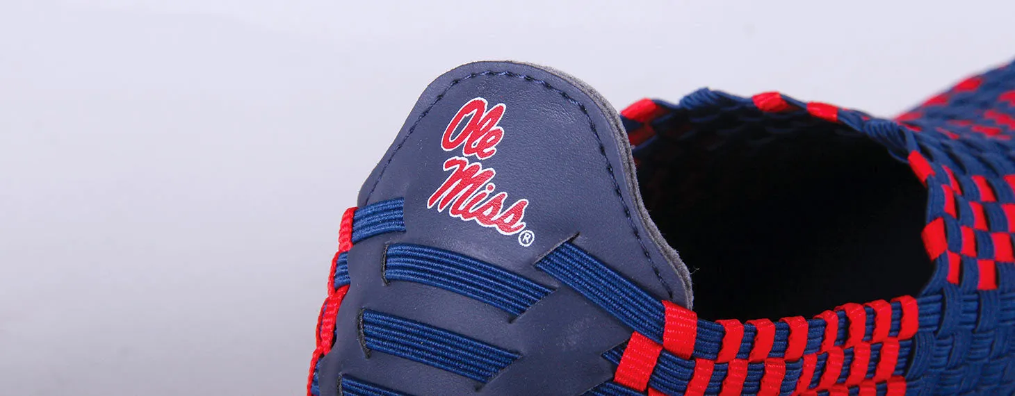 Ole Miss Rebels Woven Colors Comfy Slip On Shoes