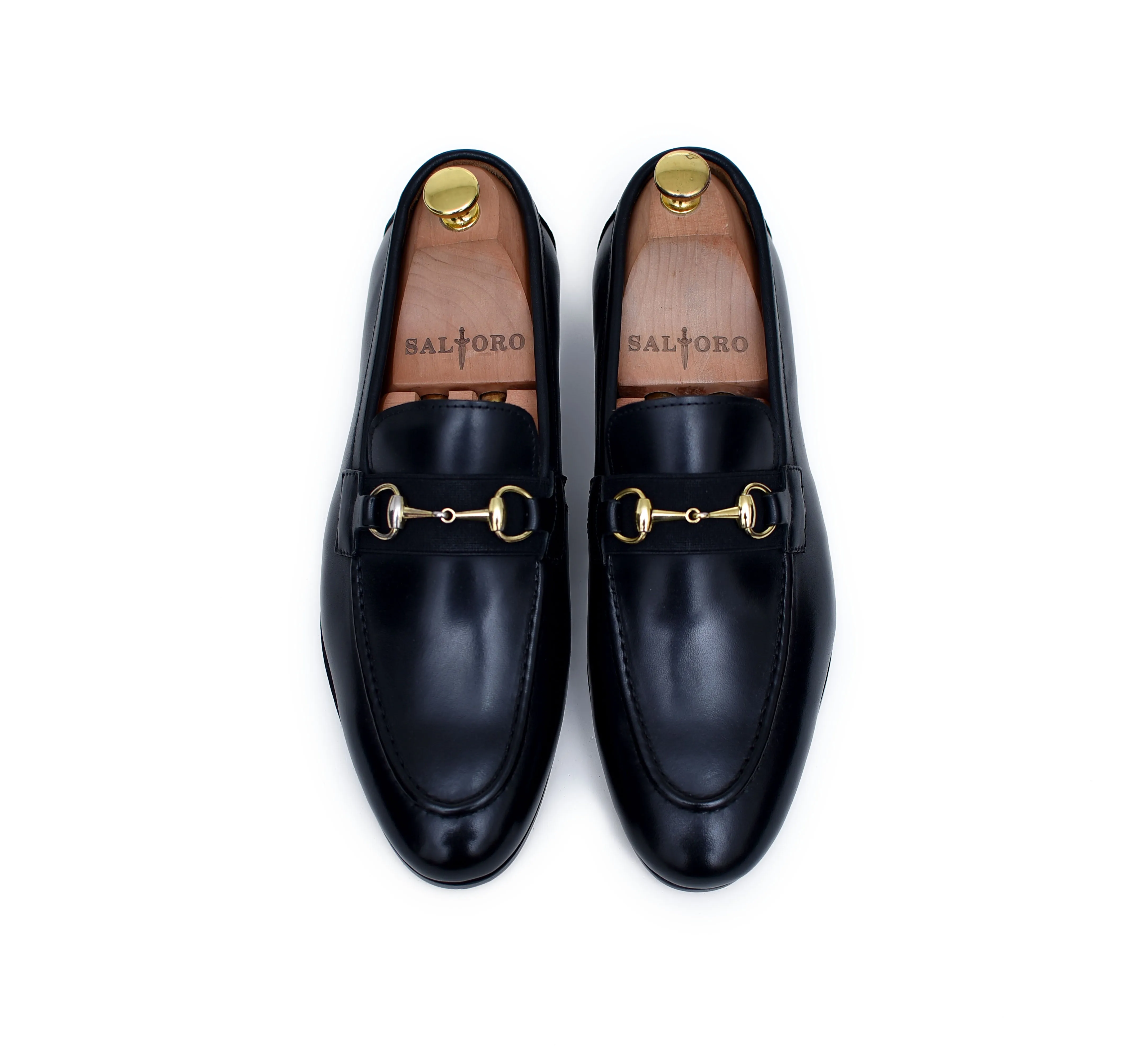 Oscar - Black Leather Loafers