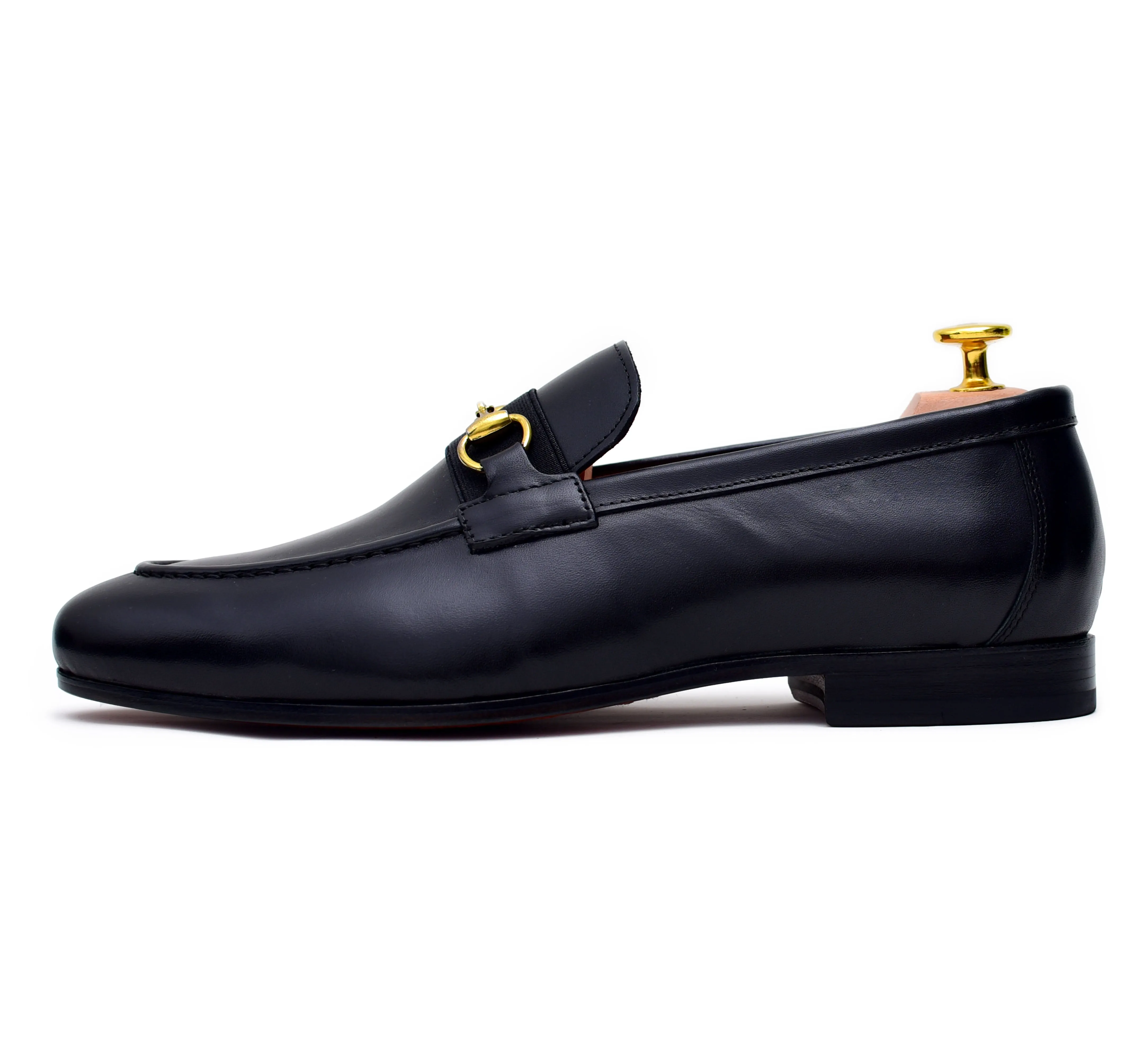 Oscar - Black Leather Loafers