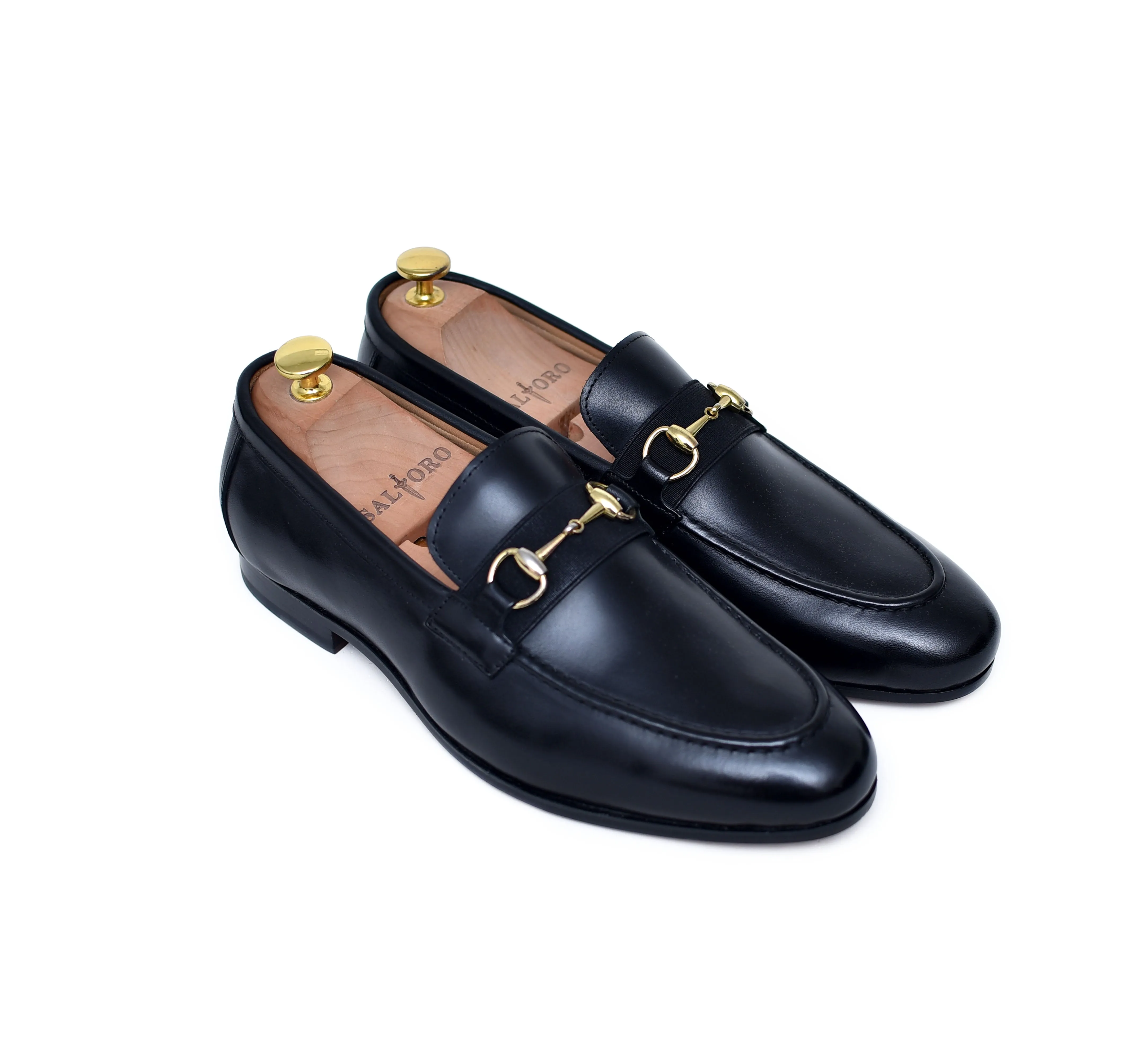 Oscar - Black Leather Loafers