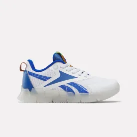 Reebok X Sonic Zig 'n' Glow Elastic Lace Shoes - Preschool White/Blue