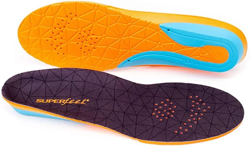 Superfeet Flex | Comfort Insoles for Athletic Shoe Cushion and Support | Unisex | Color Flame