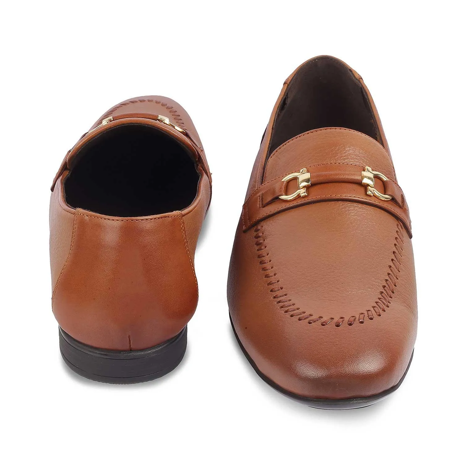 The Bologna Tan Men's Leather Loafers Tresmode