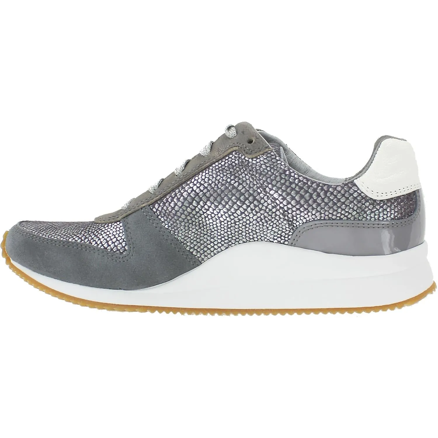 Women's Aetrex Daphne Grey Leather/Suede